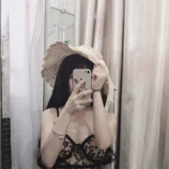 Country Maiden Sun Hat -Clothing Discount Store country maiden sun hat angelcore angelic coquette dollette faecore kawaii babe 339