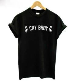 Cry Baby Tee -Clothing Discount Store cry baby tee black white letter s chire chirere cry baby crybaby crying shirt kawaii babe 448