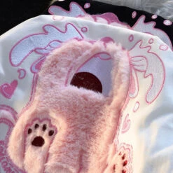 Crybaby Kitten Fluffy Tee -Clothing Discount Store crybaby kitten fluffy tee cat plush cats crying flocked shirt kawaii babe 828