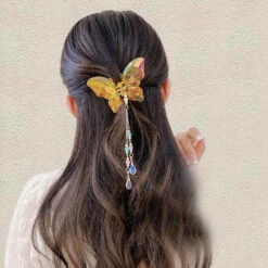 Crystal Butterfly Claw Hair Clip -Clothing Discount Store crystal butterfly claw hair clip clips accessories accessory kawaii babe 916