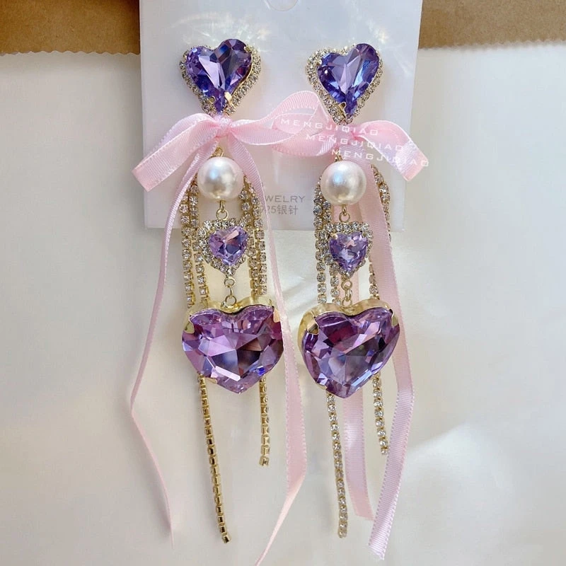 Crystal Princess Drop Earrings 6 Crystal Princess Drop Earrings - Image 4