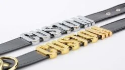 Custom Vegan Leather Choker -Clothing Discount Store custom leather choker cat collar chocker necklace ddlg playground kawaii babe 481