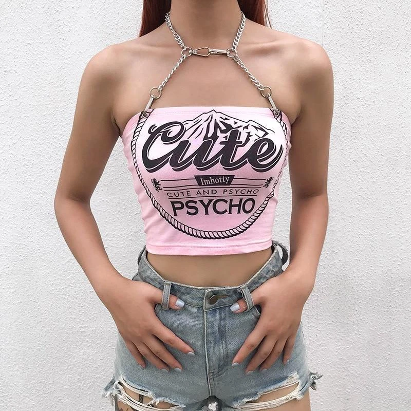 Cute & Psycho Halter Top 4 Cute & Psycho Halter Top - Image 2
