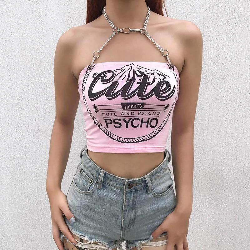 Cute & Psycho Halter Top 5 Cute & Psycho Halter Top - Image 3