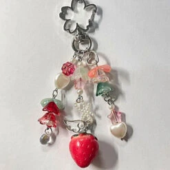 Strawberry Angel Keychain 6 Strawberry Angel Keychain -Clothing Discount Store cute red strawberry angel dangling keychain 794