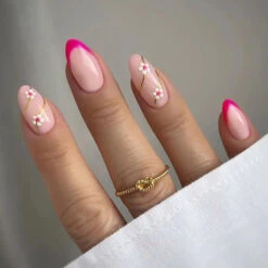 Spring Floral Press On Nails -Clothing Discount Store cute spring floral press false nails 250