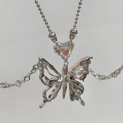 Dainty Butterfly Necklaces -Clothing Discount Store dainty elegant jewelled butterfly necklaces 855