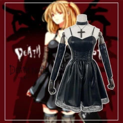 Death Note Misa Amane Cosplay Set 34 Death Note Misa Amane Cosplay Set -Clothing Discount Store death note misa amane cosplay set black cospalyer cosplay death note dress kawaii babe 300