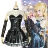 Death Note Misa Amane Cosplay Set 1 Death Note Misa Amane Cosplay Set -Clothing Discount Store death note misa amane cosplay set black cospalyer cosplay death note dress kawaii babe 649