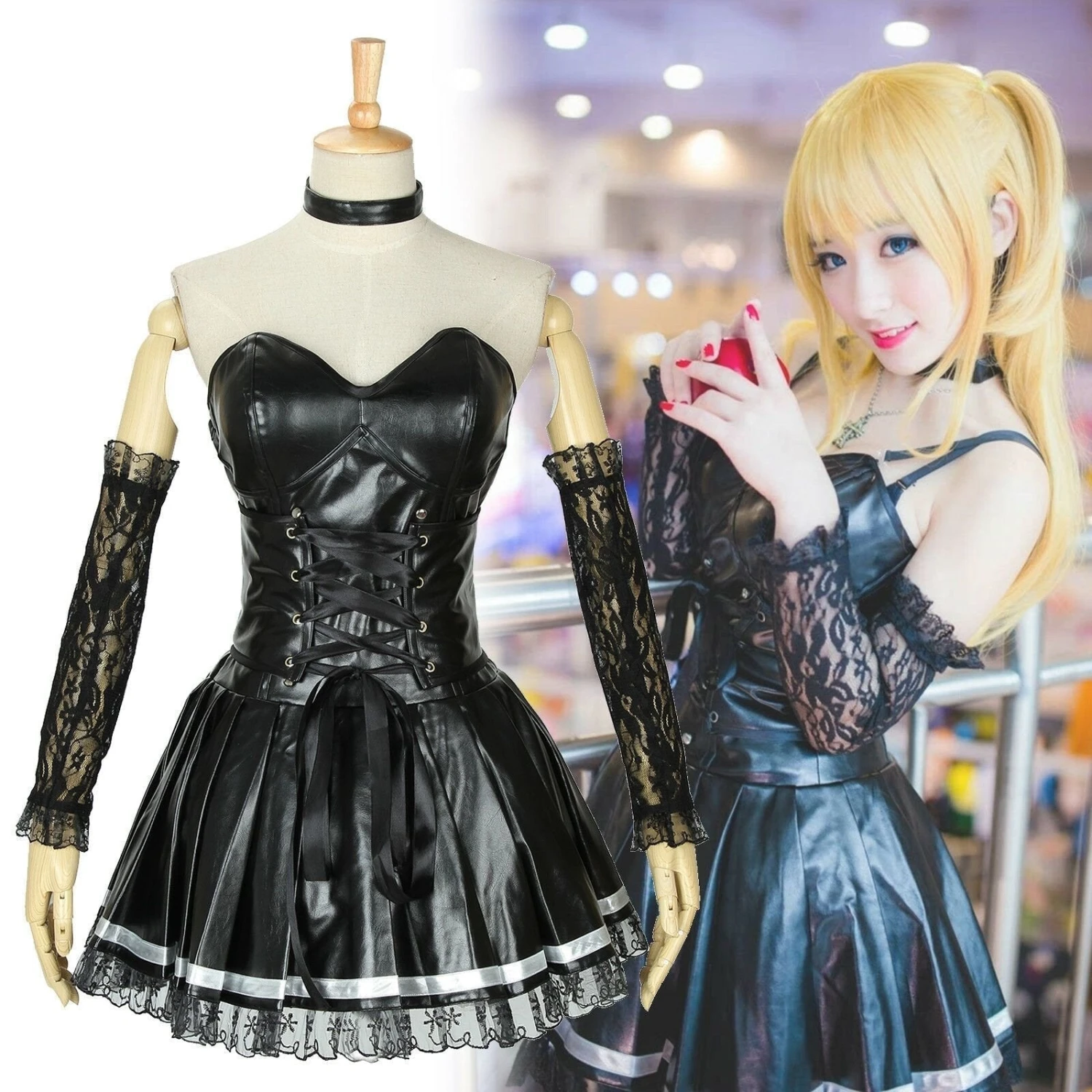 Death Note Misa Amane Cosplay Set 3 Death Note Misa Amane Cosplay Set