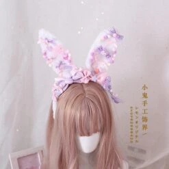 Decora Handmade Bunny Ears -Clothing Discount Store decora handmade bunny ears accessories baby bun ear headband ddlg playground 100