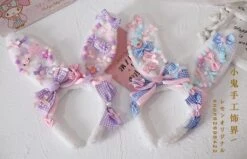 Decora Handmade Bunny Ears -Clothing Discount Store decora handmade bunny ears accessories baby bun ear headband ddlg playground 196
