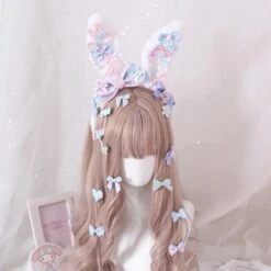 Decora Handmade Bunny Ears -Clothing Discount Store decora handmade bunny ears accessories baby bun ear headband ddlg playground 573