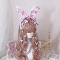Decora Handmade Bunny Ears -Clothing Discount Store decora handmade bunny ears accessories baby bun ear headband ddlg playground 931