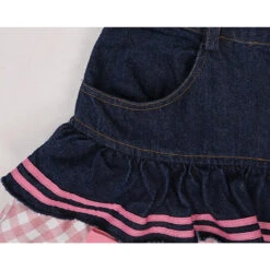 Denim Sweetheart Plaid Miniskirt -Clothing Discount Store denim sweetheart plaid miniskirt 90s denim jeans miniskirt skirt kawaii babe 154