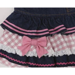 Denim Sweetheart Plaid Miniskirt -Clothing Discount Store denim sweetheart plaid miniskirt 90s denim jeans miniskirt skirt kawaii babe 668