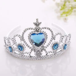 Diamond Princess Tiara -Clothing Discount Store diamond princess tiara blue crown diamonds frozen jewels pink princess jewelry kawaii babe 555