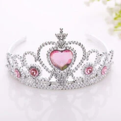 Diamond Princess Tiara -Clothing Discount Store diamond princess tiara pink crown diamonds frozen jewels pink princess jewelry kawaii babe 982