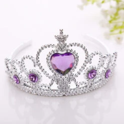 Diamond Princess Tiara -Clothing Discount Store diamond princess tiara purple crown diamonds frozen jewels pink princess jewelry kawaii babe 996