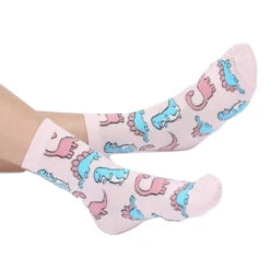 Dino Sockies -Clothing Discount Store dino sockies ankle socks dinos dinosaurs fairy kei pastel kei socks kawaii babe 928