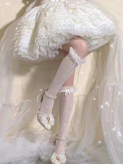 Dollette Polkadot Lace Socks 7 Dollette Polkadot Lace Socks -Clothing Discount Store dollette polkadot lace socks bows dollette kawaii lace 877