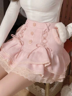 Dollette Skirt & Turtleneck Outfit -Clothing Discount Store dollette skirt turtleneck outfit angel belly shirt crop tops dollcore ddlg playground 991