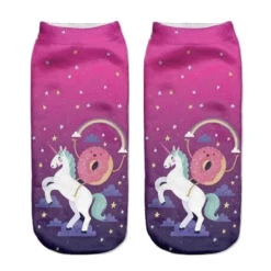 Donut Unicorn Socks