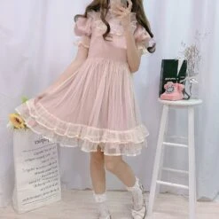 Dusty Pink Fairy Gown 27 Dusty Pink Fairy Gown -Clothing Discount Store dusty pink fairy gown dress dresses rose jsk ddlg playground 304