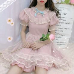 Dusty Pink Fairy Gown 29 Dusty Pink Fairy Gown -Clothing Discount Store dusty pink fairy gown dress dresses rose jsk ddlg playground 320