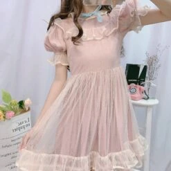 Dusty Pink Fairy Gown 28 Dusty Pink Fairy Gown -Clothing Discount Store dusty pink fairy gown dress dresses rose jsk ddlg playground 490