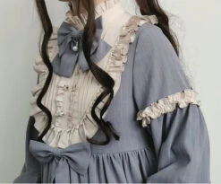 Dusty Pink Maid Dress -Clothing Discount Store dusty pink maid dress dresses dress kawaii lace layered layers 701