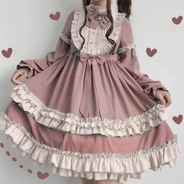 Dusty Pink Maid Dress