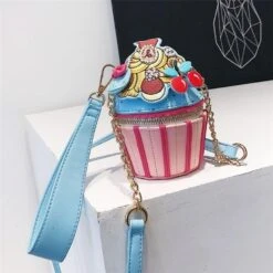 Embroidered Cupcake Handbag -Clothing Discount Store embroidered cupcake handbag 3d cases cakes coin purse cup bags ddlg playground 280
