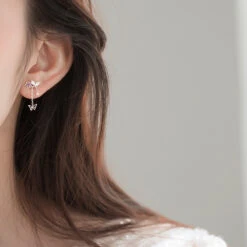 Ethereal Moon Dangle Earrings -Clothing Discount Store ethereal moon dangle earrings crescent crystal moons kawaii babe 335