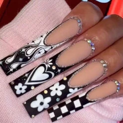 Extra Long Square Press On Nails 28 Extra Long Square Press On Nails -Clothing Discount Store extra long square press nails false press on bows charms nails 604