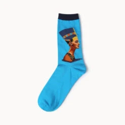 Famous Artwork Socks -Clothing Discount Store famous artwork socks 17 ankle socks artistic artwork famous artists mona lisa kawaii babe 474