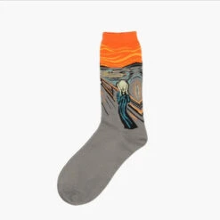 Famous Artwork Socks -Clothing Discount Store famous artwork socks 3 ankle socks artistic artwork famous artists mona lisa kawaii babe 484