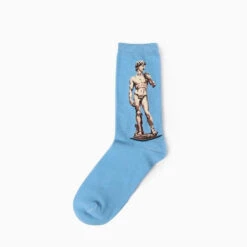 Famous Artwork Socks -Clothing Discount Store famous artwork socks 5 ankle socks artistic artwork famous artists mona lisa kawaii babe 952