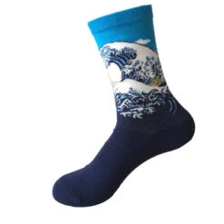 Famous Artwork Socks -Clothing Discount Store famous artwork socks ankle socks artistic artwork famous artists mona lisa kawaii babe 864