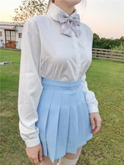 Solid Color Pleated Skirt 30 Solid Color Pleated Skirt -Clothing Discount Store file 6574831e78 original