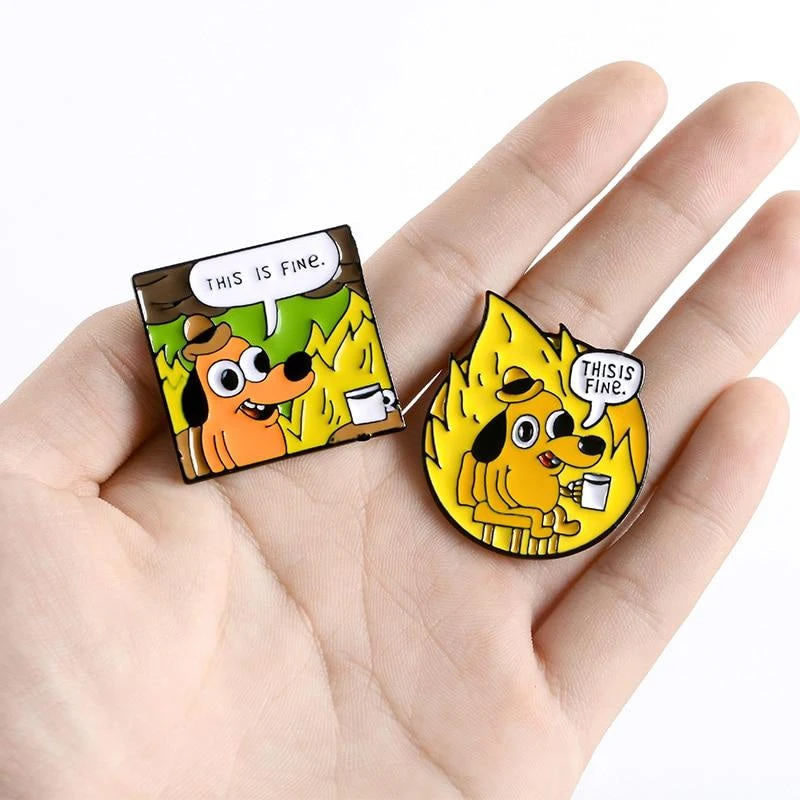 This Is Fine Enamel Pin 4 This Is Fine Enamel Pin - Image 2