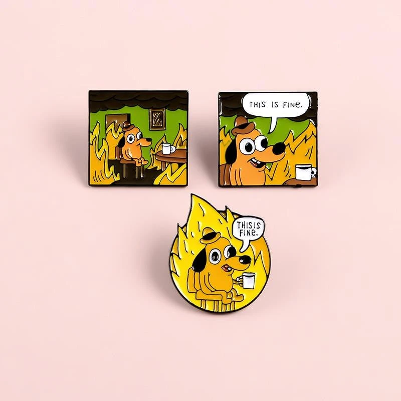 This Is Fine Enamel Pin 7 This Is Fine Enamel Pin - Image 5