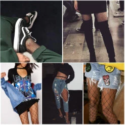 Fishnet Stockings (3 Styles) -Clothing Discount Store fishnet stockings 3 styles socks fishnet stockings kawaii fashion 710