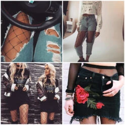 Fishnet Stockings (3 Styles) -Clothing Discount Store fishnet stockings 3 styles socks fishnet stockings kawaii fashion 838