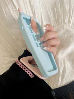 Flip Phone IPhone Case -Clothing Discount Store flip phone iphone case mobile cases blue hearts iphone kawaii 861