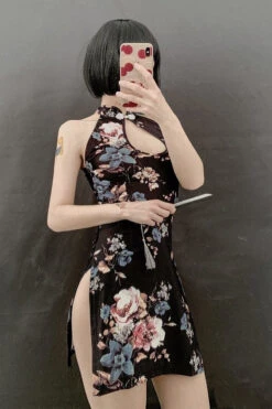 Floral Cheongsam Dress -Clothing Discount Store floral cheongsam dress china chinese dresses ddlg playground 105