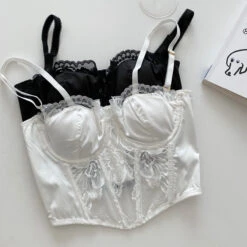 Floral Embroidered Bustier 36 Floral Embroidered Bustier -Clothing Discount Store floral embroidered bustier angelcore bralette bustiers cami crop ddlg playground 201