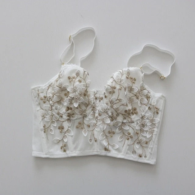 Floral Embroidered Bustier 20 Floral Embroidered Bustier - Image 18