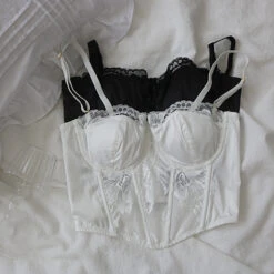 Floral Embroidered Bustier 38 Floral Embroidered Bustier -Clothing Discount Store floral embroidered bustier angelcore bralette bustiers cami crop ddlg playground 539