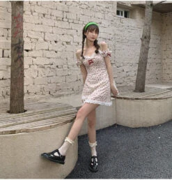 Floral Nymph Dress 36 Floral Nymph Dress -Clothing Discount Store floral nymph dress dollcore dollette dresses angel ddlg playground 356